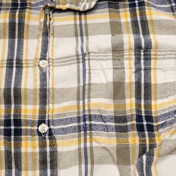 Prince & Fox Casual Button Up Long Sleeve Shirt Adult Mens Size Medium M White - Picture 4 of 10